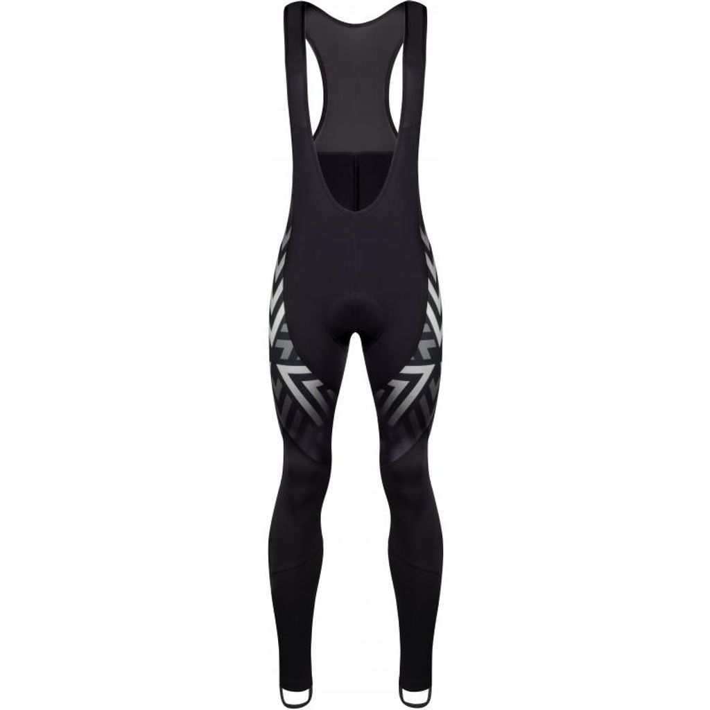 FORCE Radhose SPIKE mit Pad schwarz- weiss +5 °C bis +15 °C Größe: 3XL
