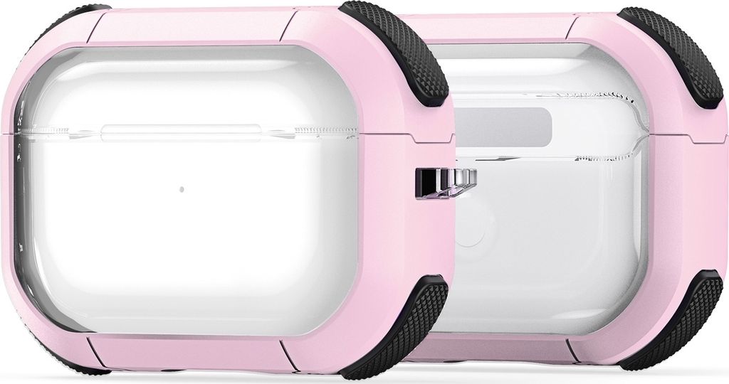 Mobigear Shockproof Apple AirPods Pro 1 Hardcase Hülle - Pink