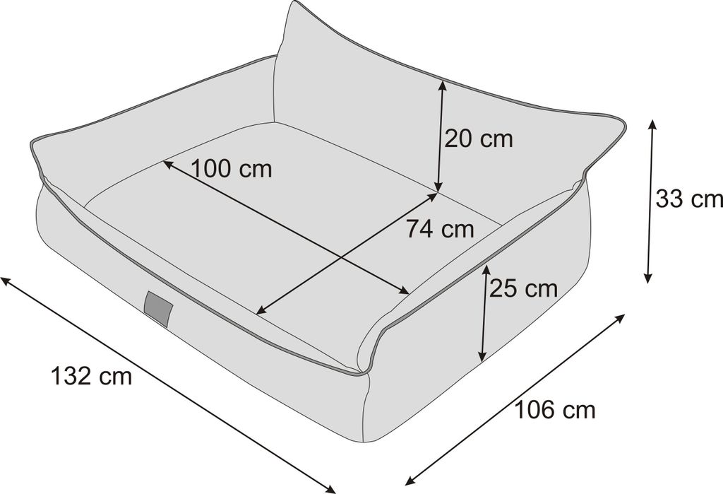 Orthopädisches Hundebett JOKER Bett Hund Sofa Schlafplatz Produktbild 7