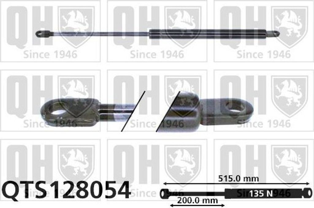 QUINTON HAZELL QTS128054 Gasfeder Heckklappendämpfer für NISSAN PATROL Hardtop (K160) 515mm