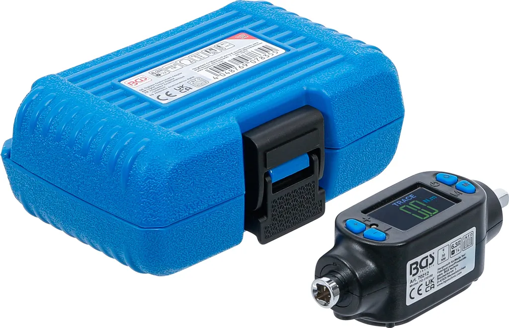 BGS 70212 Adaptateur de couple numérique 6,3 mm 1/4 pouce 6-30 Nm