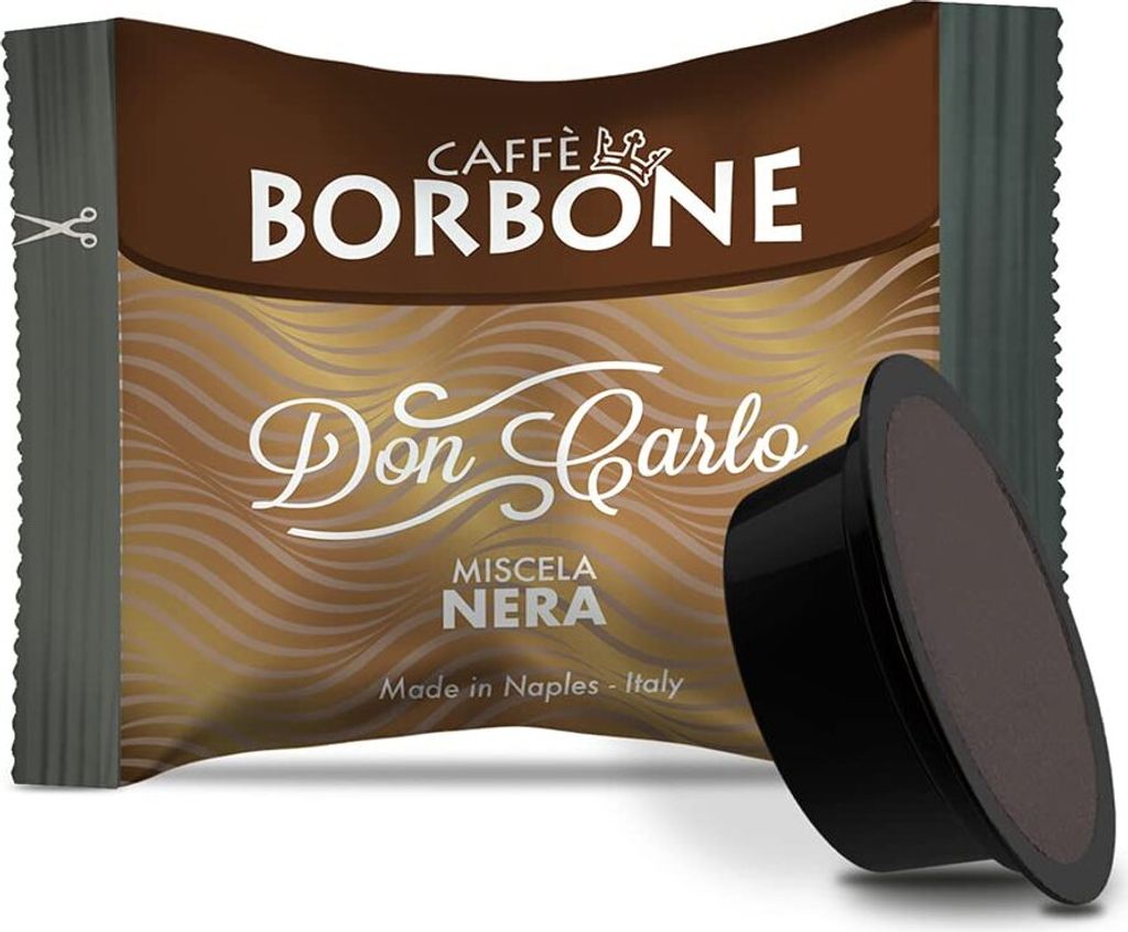 Caffè Borbone Kaffeekapseln Don Carlo Nera, kompatibel mit Lavazza A Modo Mio, 100 Kapseln