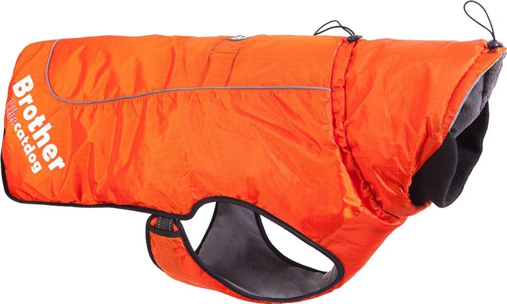 Brother Cat Dog Wasserdichte Winterjacke orange, Größe: M