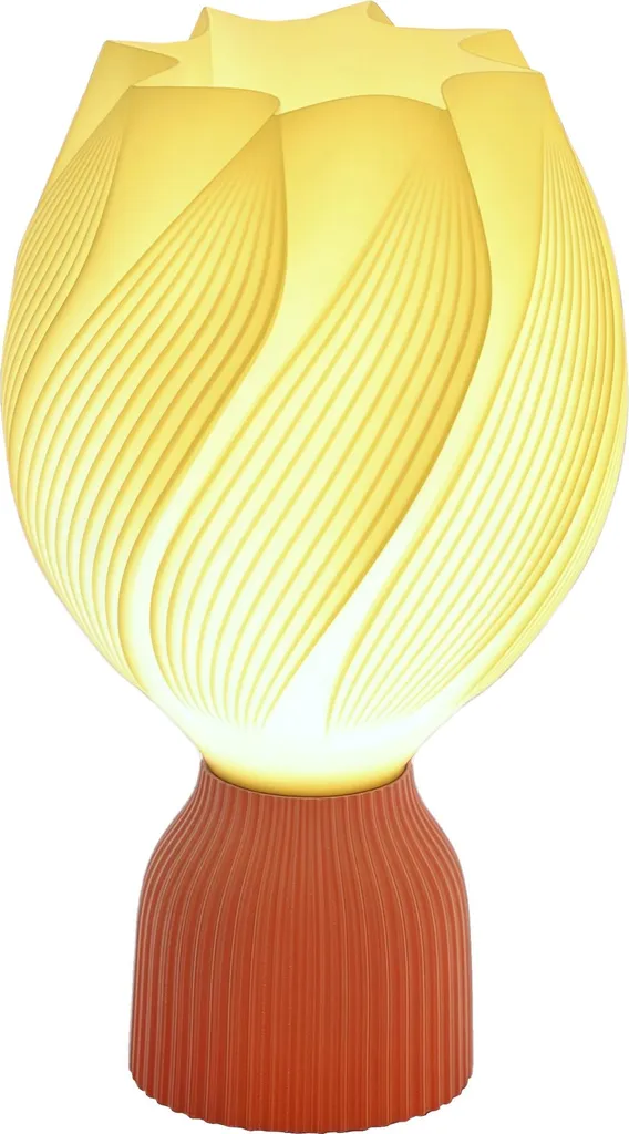 Lampe de bureau pétale BLANC, luminaire LED design à intensité variable