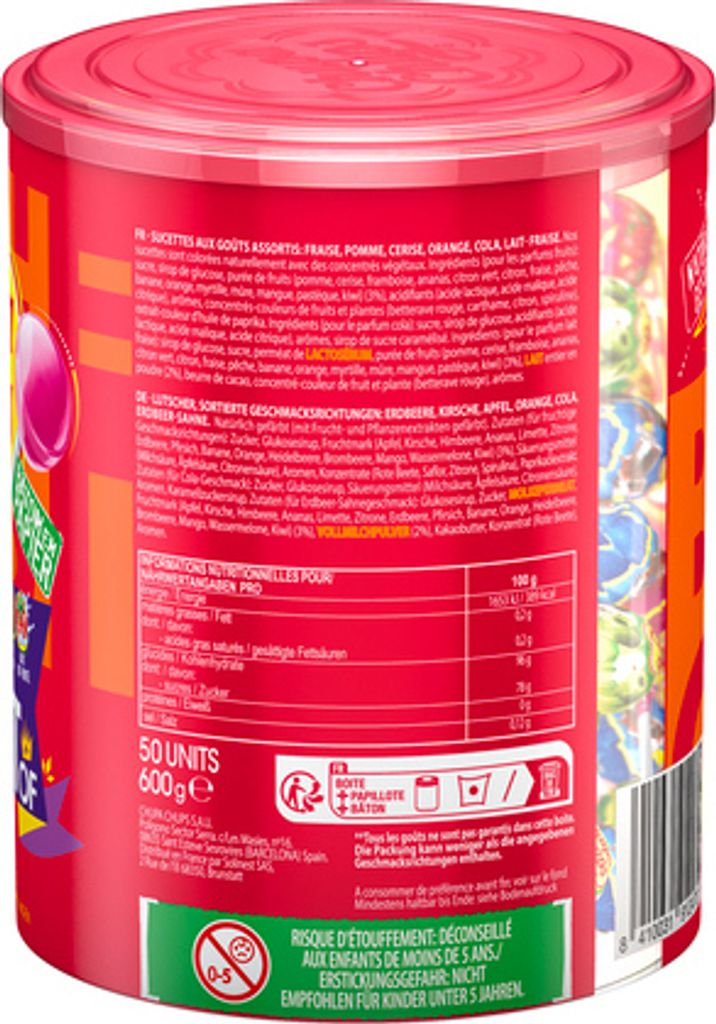 Chupa Chups Best of Lutscher fruchtig cremige Produktbild 