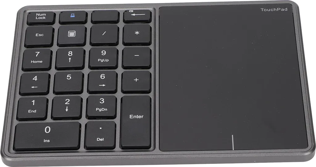 Extension Clavier Numérique pour Laptop avec Touchpad de Saisie Grise