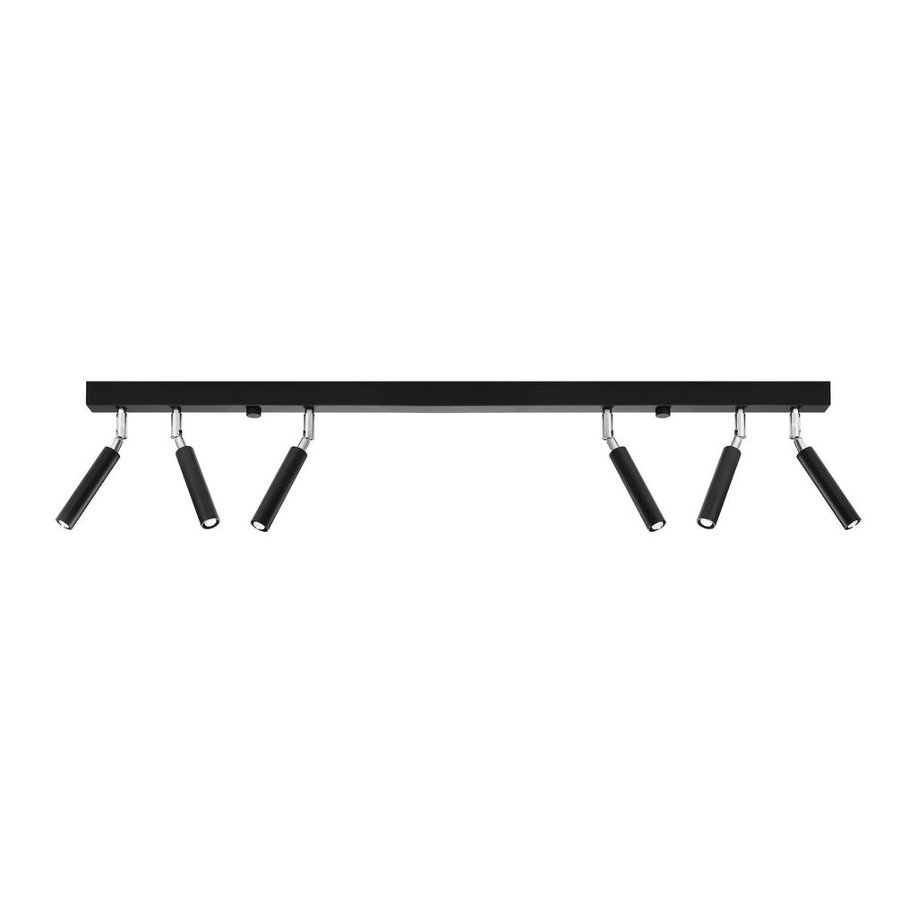 Listwa sufitowa EYETECH 6 czarny Sollux Lighting SL.0901 Zdjęcie produktu 