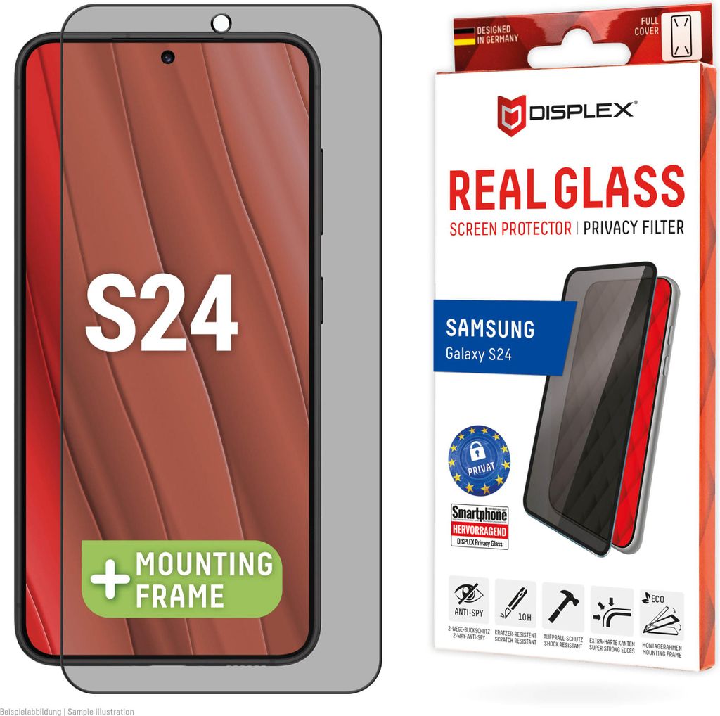 Displex Privacy Screen Protector (10H) per Samsung Galaxy Immagine del prodotto 
