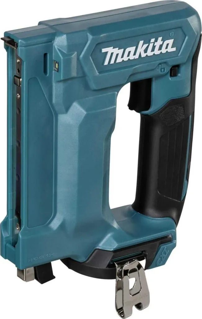 Agrafeuse Makita ST113DZJ pour pose de pare-vapeur et tissus muraux