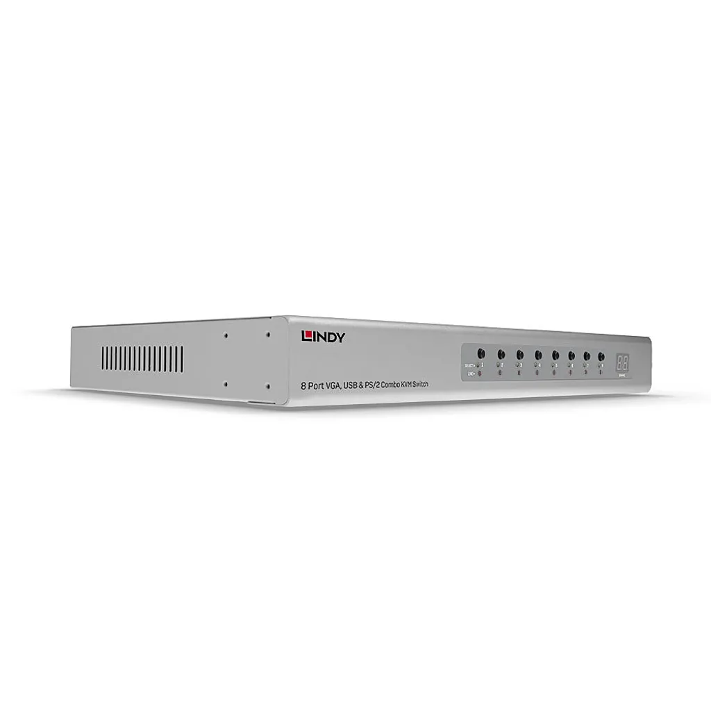 Commutateur KVM 8 Ports VGA USB Combo LINDY pour Gestion de Serveurs