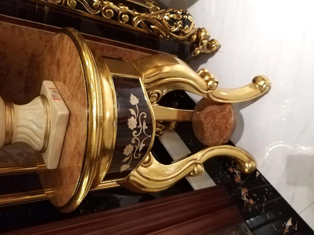 Ständer für Blumen Vasen Luxus Klasse Echte Handarbeit Barock Rokoko Serie Holz