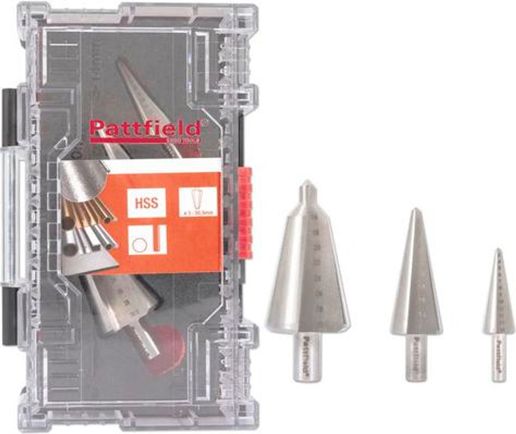 HSS Blech Schälbohrer Set Pattfield 3 tlg.