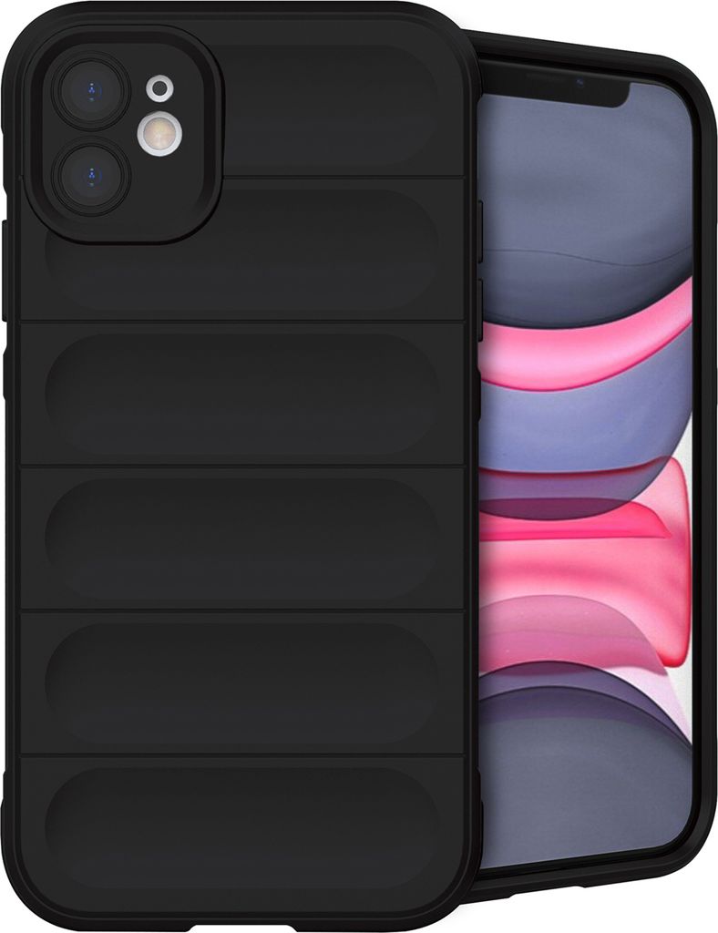 imoshion EasyGrip Backcover iPhone 11 - Schwarz Produktbild 