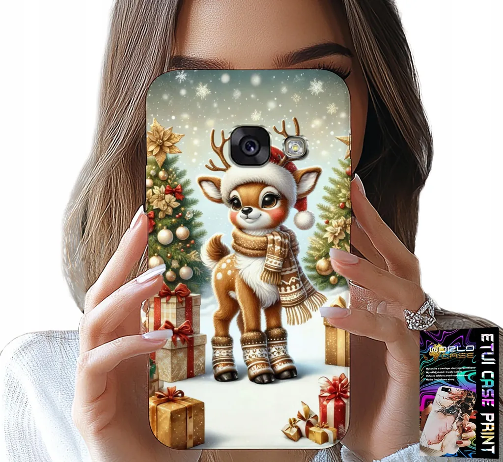 Cover Samsung A5 2017 Natale Renna + Vetro Protettivo Display