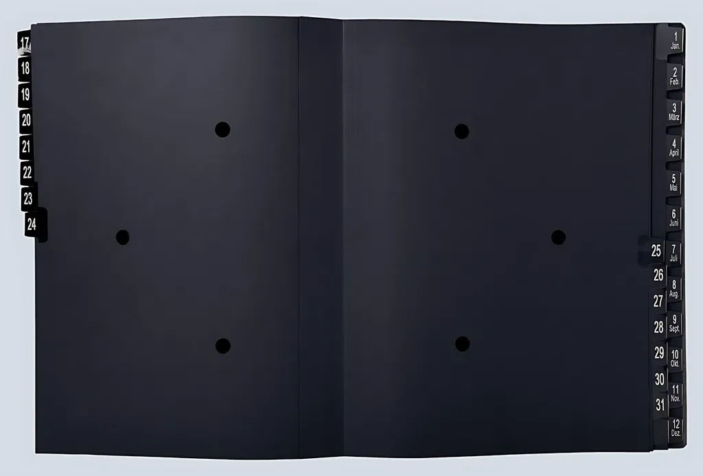 Classeur de Tri A4 Noir Exacompta : Solution 44 Compartiments pour Bureau Rangé - 4