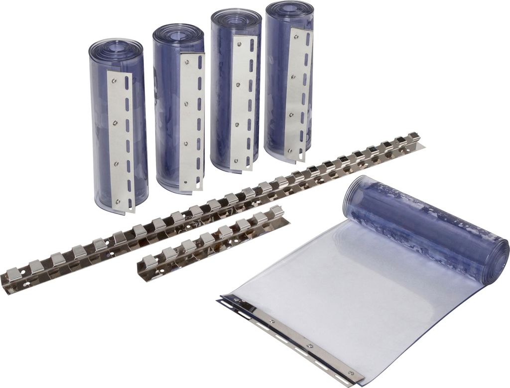 KERBL Streifenvorhang-Set 2x PVC Streifen Maße 30x225 cm, Immagine del prodotto 