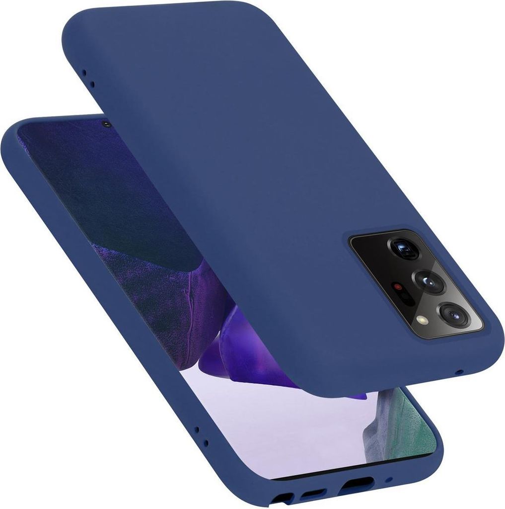 Cadorabo Schutzhülle für Samsung Galaxy NOTE 20 ULTRA Hülle in Blau Handyhülle Case Cover TPU Etui