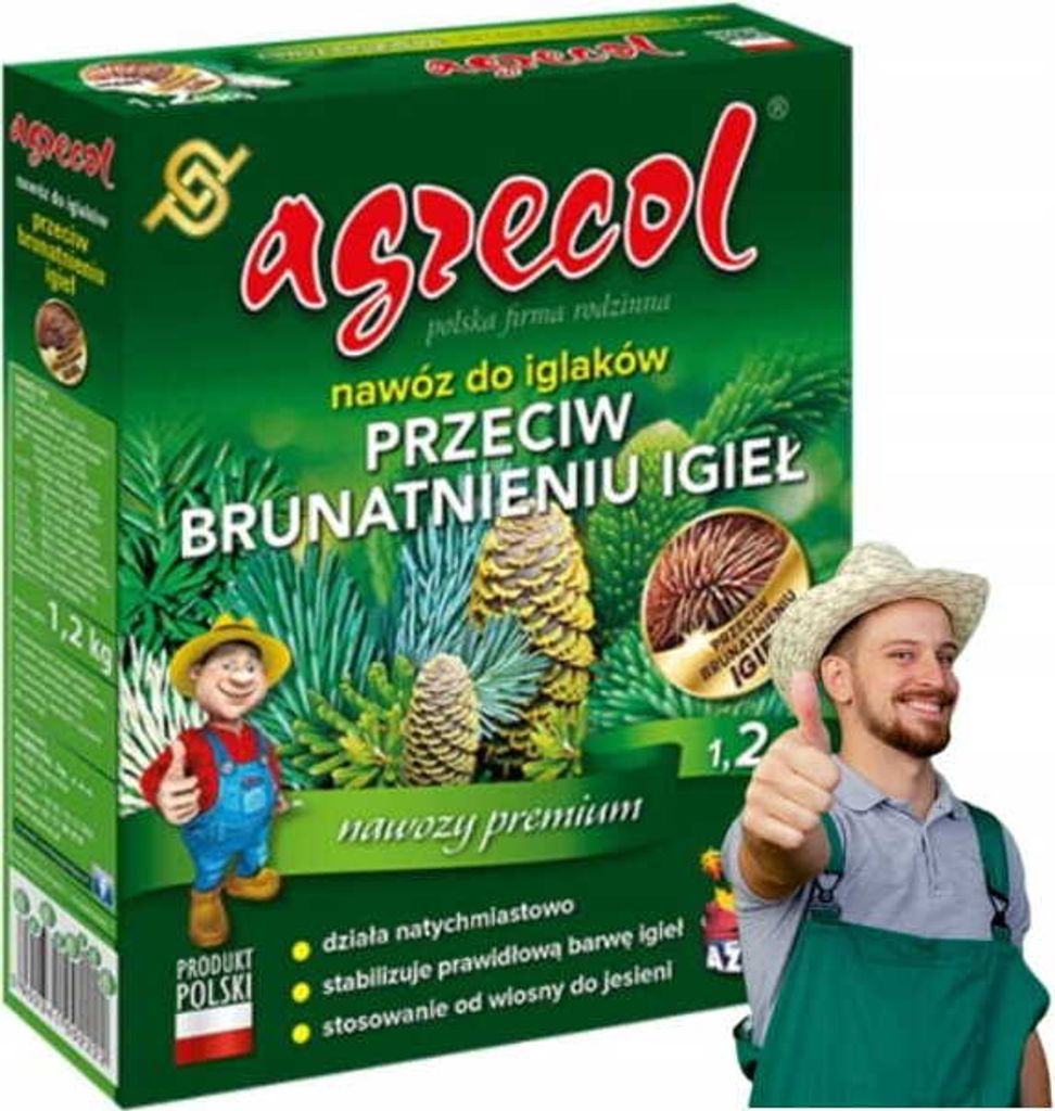 Nawóz do iglaków przeciw brunatnieniu igieł 1,2kg zdrowe i Zdjęcie produktu 