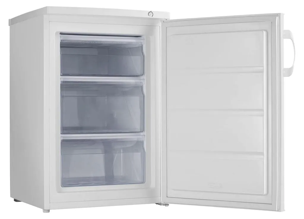 Congélateur compact Gorenje 85L blanc pose libre et porte réversible