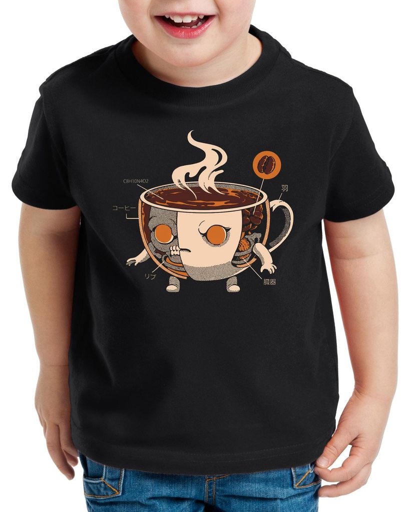 style3 Coffee Kaiju T-Shirt für Kinder