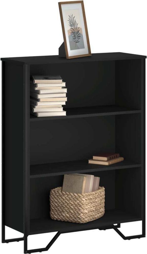 Maison Exclusive - Bücherregal Schwarz 80x31x106 cm Holzwerkstoff