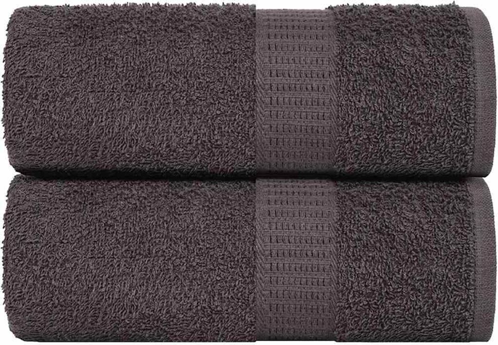 Design Waschlappen 2 Stk. Anthrazit 15x21 cm 360 g/m² 100% Baumwolle, Duschtücher Neu