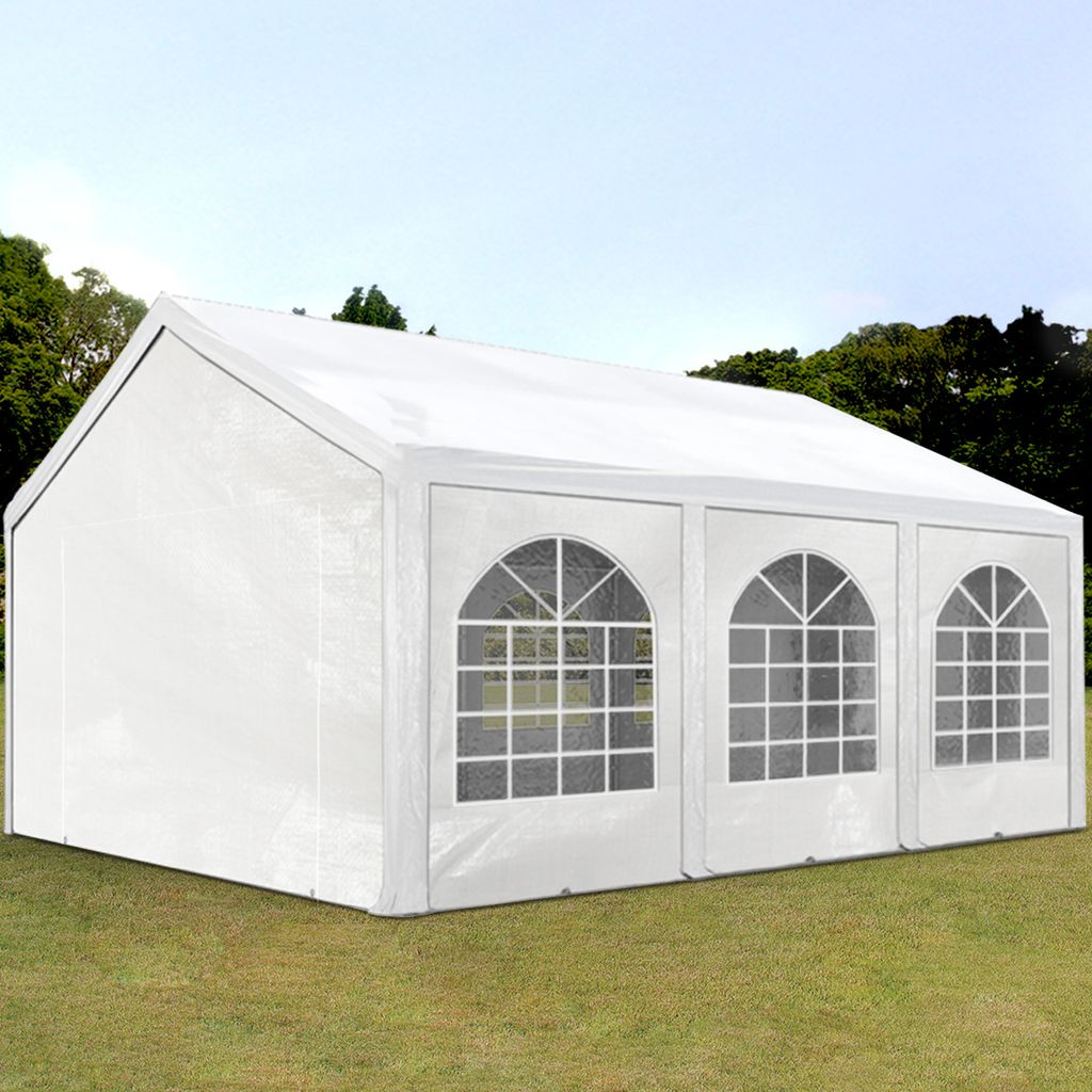TOOLPORT Hochwertiges Partyzelt 4x6 m Pavillon Zelt PE Produktbild 