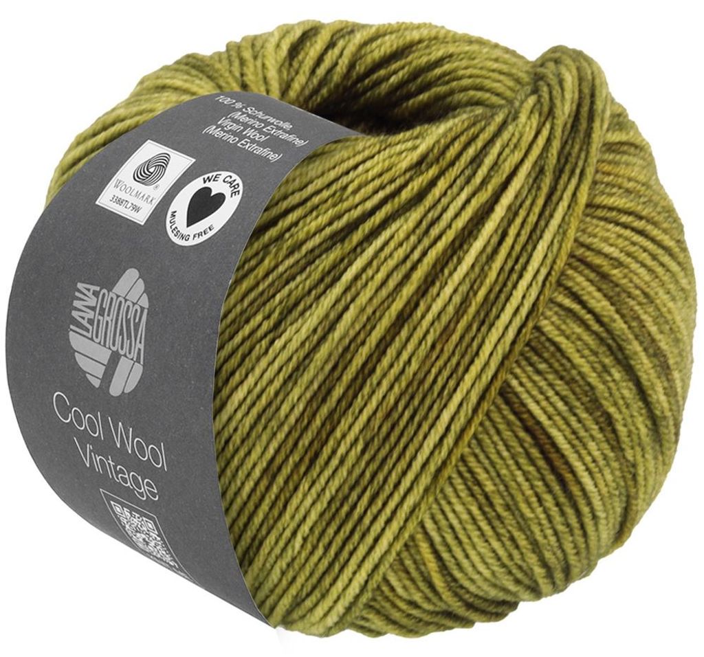 Lana Grossa - Cool Wool Vintage 7361 oliv Produktbild 