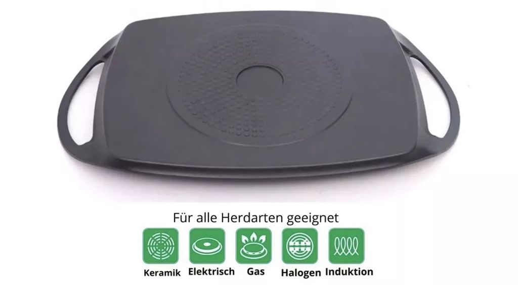 Cheffinger Grillplatte 47cm Aluguss Induktion Bratplatte Produktbild 4