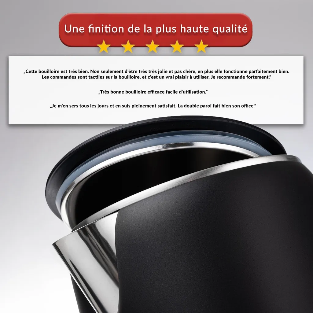 Bouilloire Électrique Rapide pour thé et infusions à température idéale