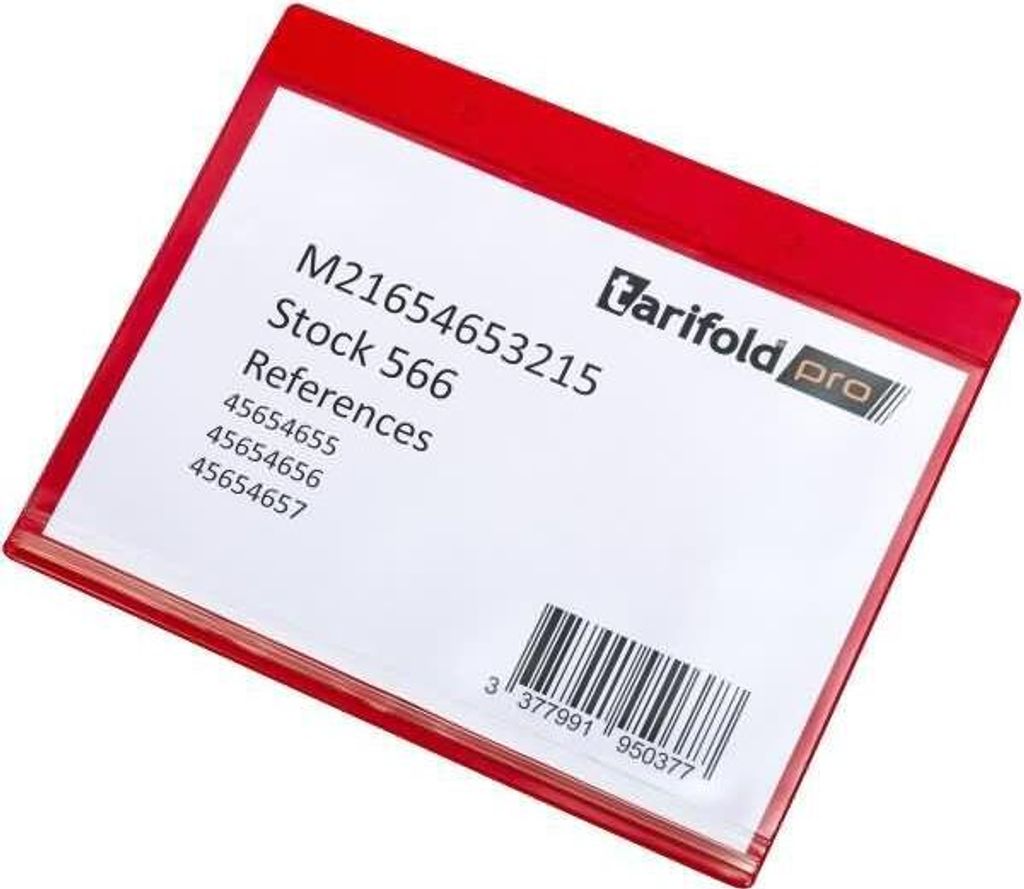 DJOIS Kennzeichnungshülle Dry-Zip 163243 A5 rot 10 St./Pack.