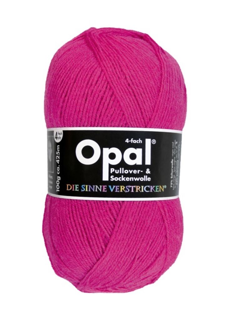 Opal Sockengarn - Uni 4fach Farbe: 5194 pink