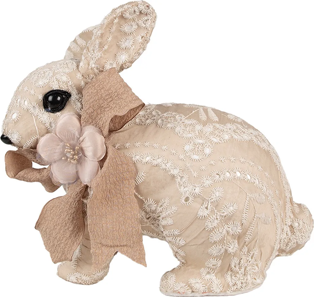 Coniglio Decorativo Beige 26x15x23 cm Clayre & Eef | Decor Home Chic
