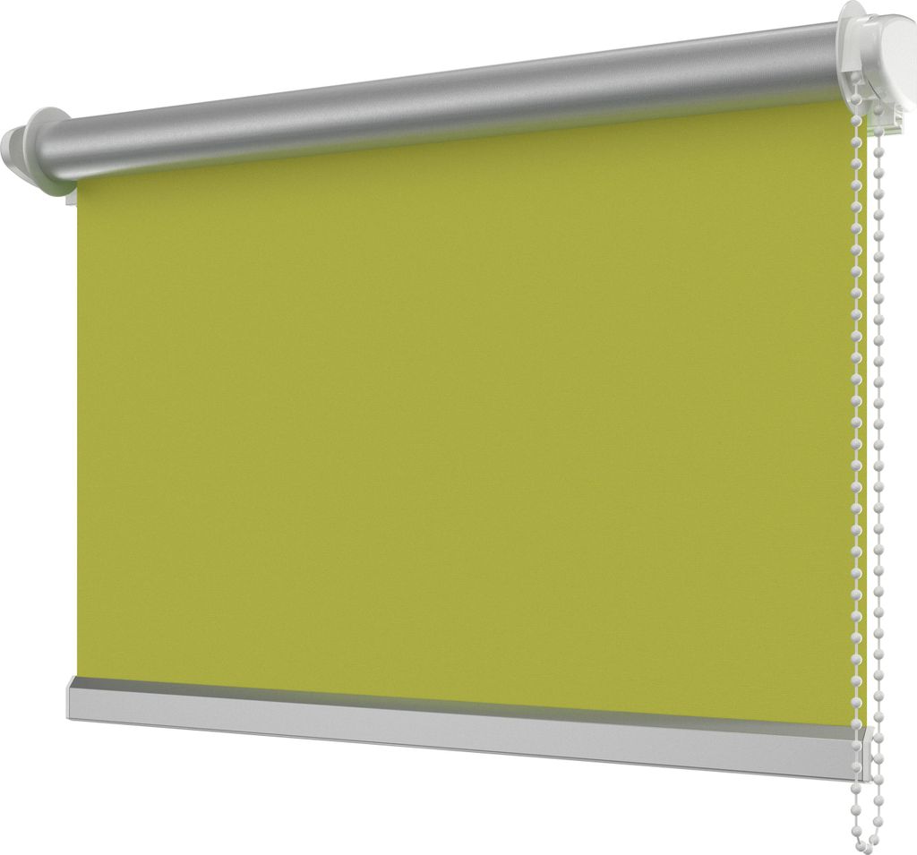 Interdeco Klemmfix Seitenzugrollo / Thermorollo und Verdunkelungsrollo Grün (3010), Typ SZ3, Breite x Höhe 71 x 215 cm