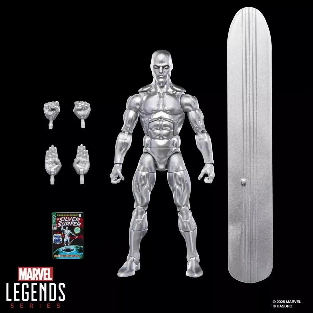 Figurine Silver Surfer Marvel robuste qui tient debout sur son surf - 11