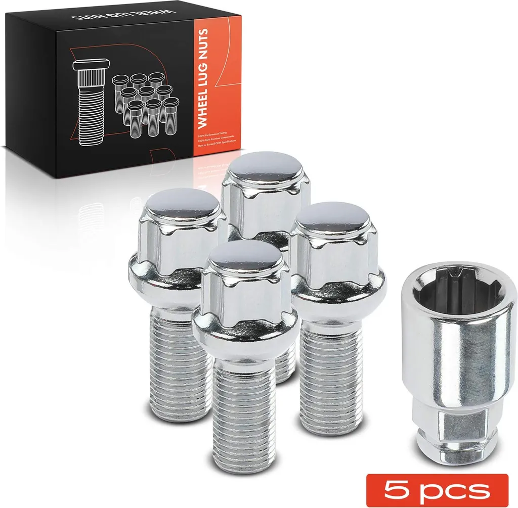Frankberg 5x Vis de Roue M14x1,5 pour VW Golf 5 Polo Passat Audi A3 A6