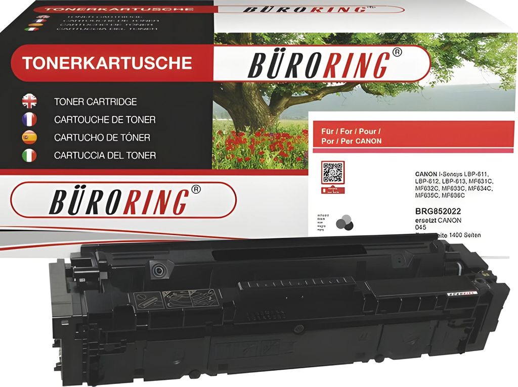 Toner Cartridge 045, f ca. 1.400 Seiten, ersetzt Canon 045 BK, schwarz