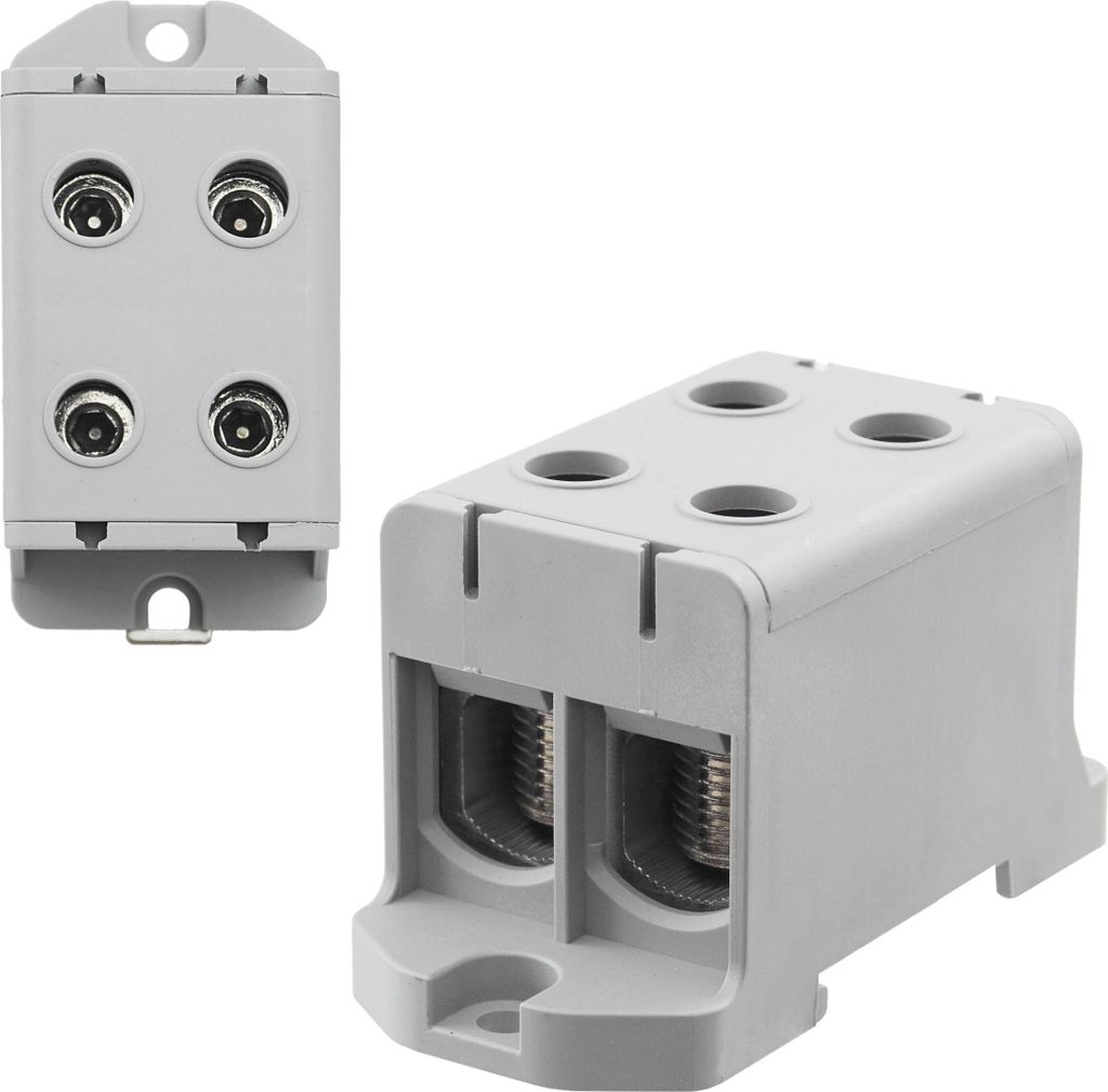 Universalklemme Hutschiene Leitungsklemme Anschlußklemme Klemmblöcke 95mm² Grau
