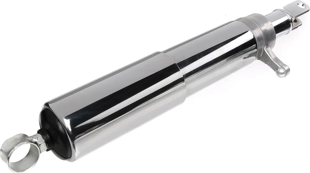 Raccord droit MZ ES 250 chrome haute qualité avec support de fourche