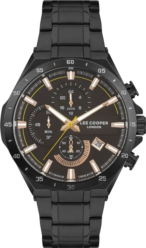 Montre Analogique Noire pour Homme Lee Cooper - Accessoire Mode Chic