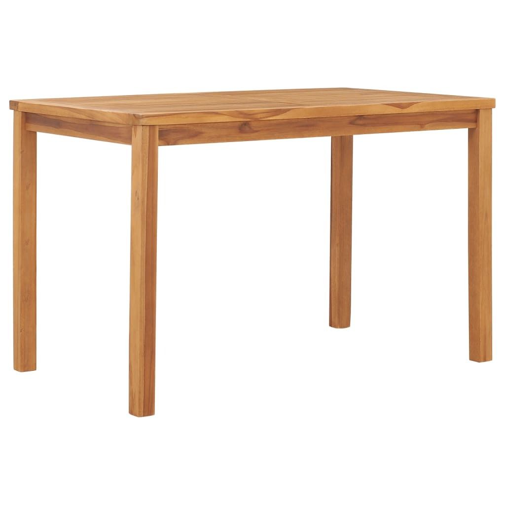 ZMH Garten-Esstisch 120x70x77 cm Massivholz Teak