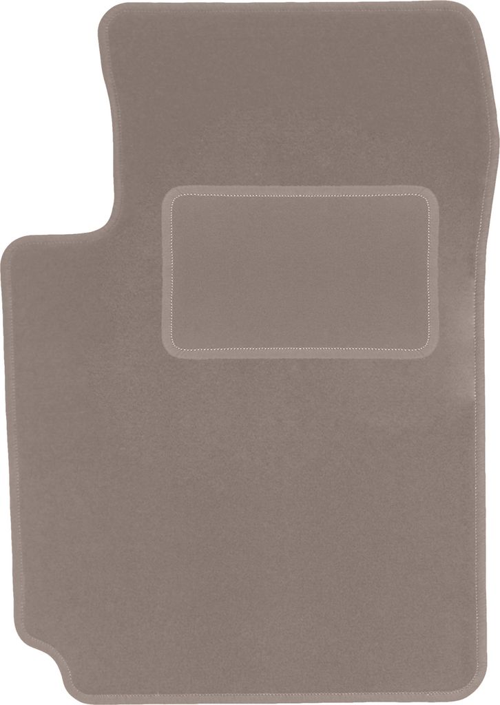 Fahrerfußmatte Velours beige passend für Suzuki Grand Vitara II (2005-2014, 3-türig) – mit Befestigungen – passgenau
