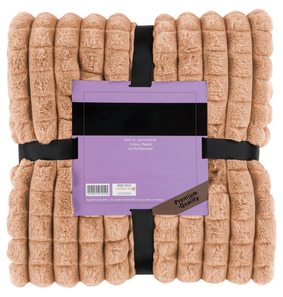 Decke Spa Essence 125 Pfirsich 150x200 cm – Weich & Kuschelig