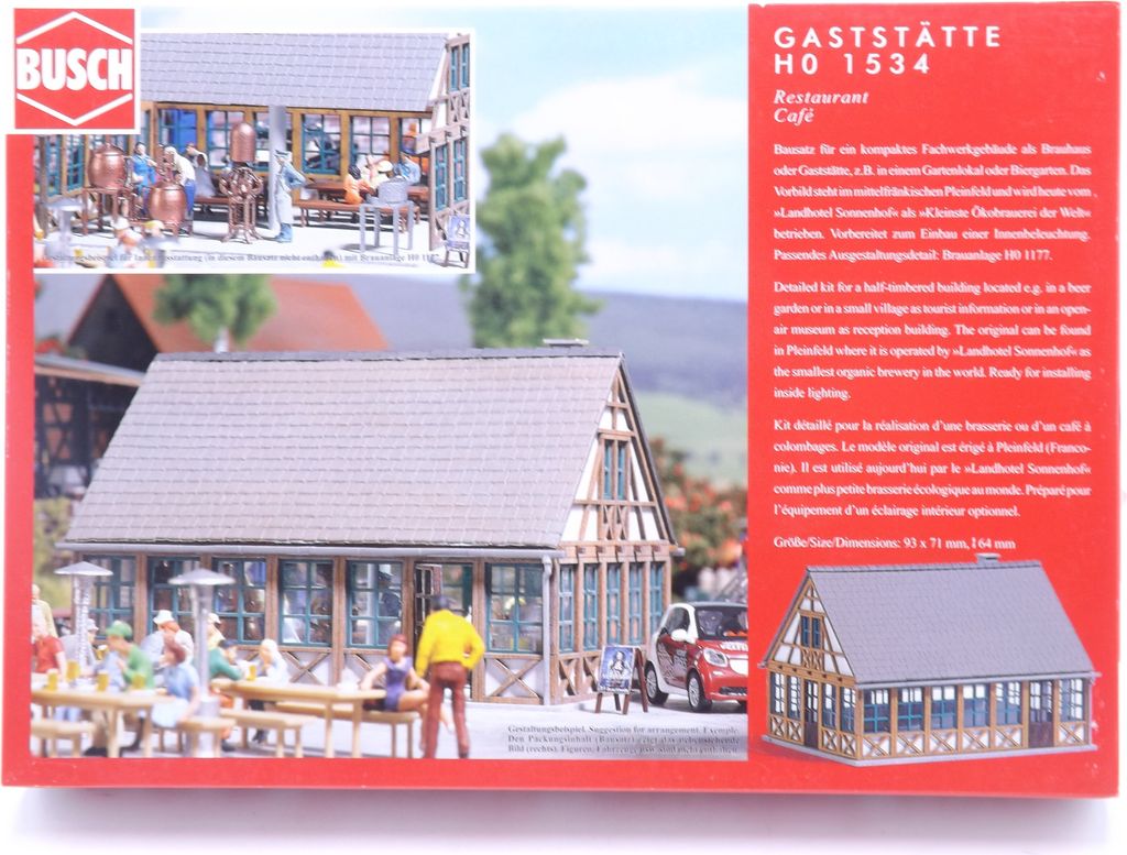 Busch 1534 Gaststätte kleines Brauhaus Spur H0 in