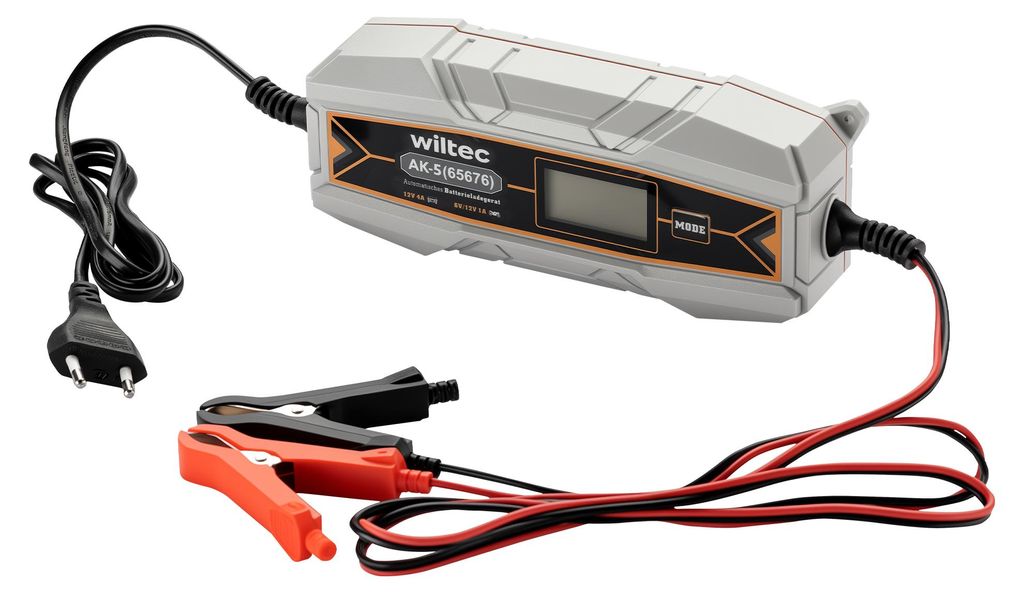 Wiltec Ladegerät 6-12 V, Batterieladegerät 4 A, 10-150 Ah Produktbild 