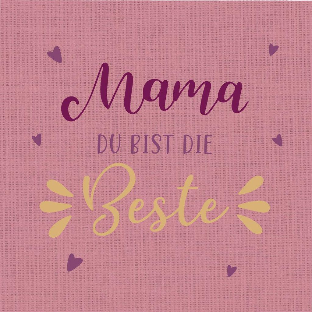 Servietten 33x33 cm - Beste Mama Produktbild 