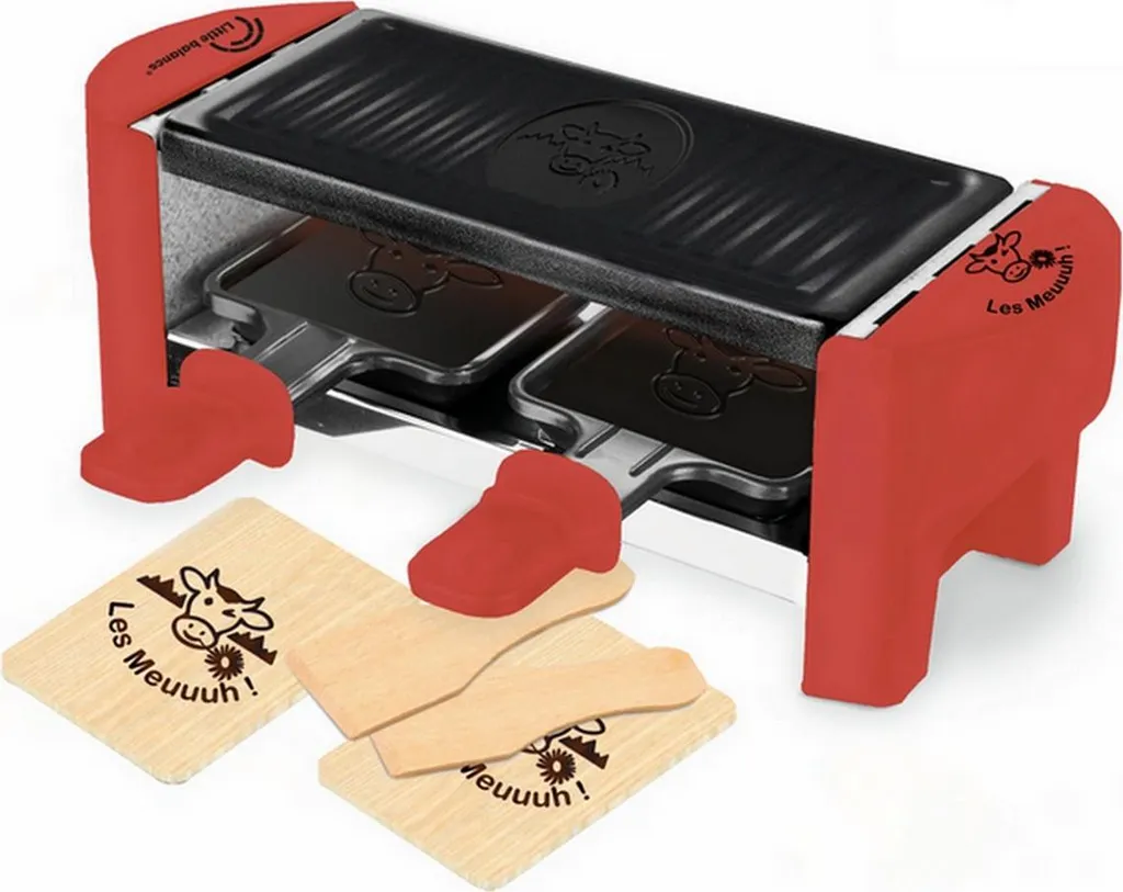 Appareil Raclette Couple Rouge Brique Meuuuh 8631 Little Balance 2 Pers
