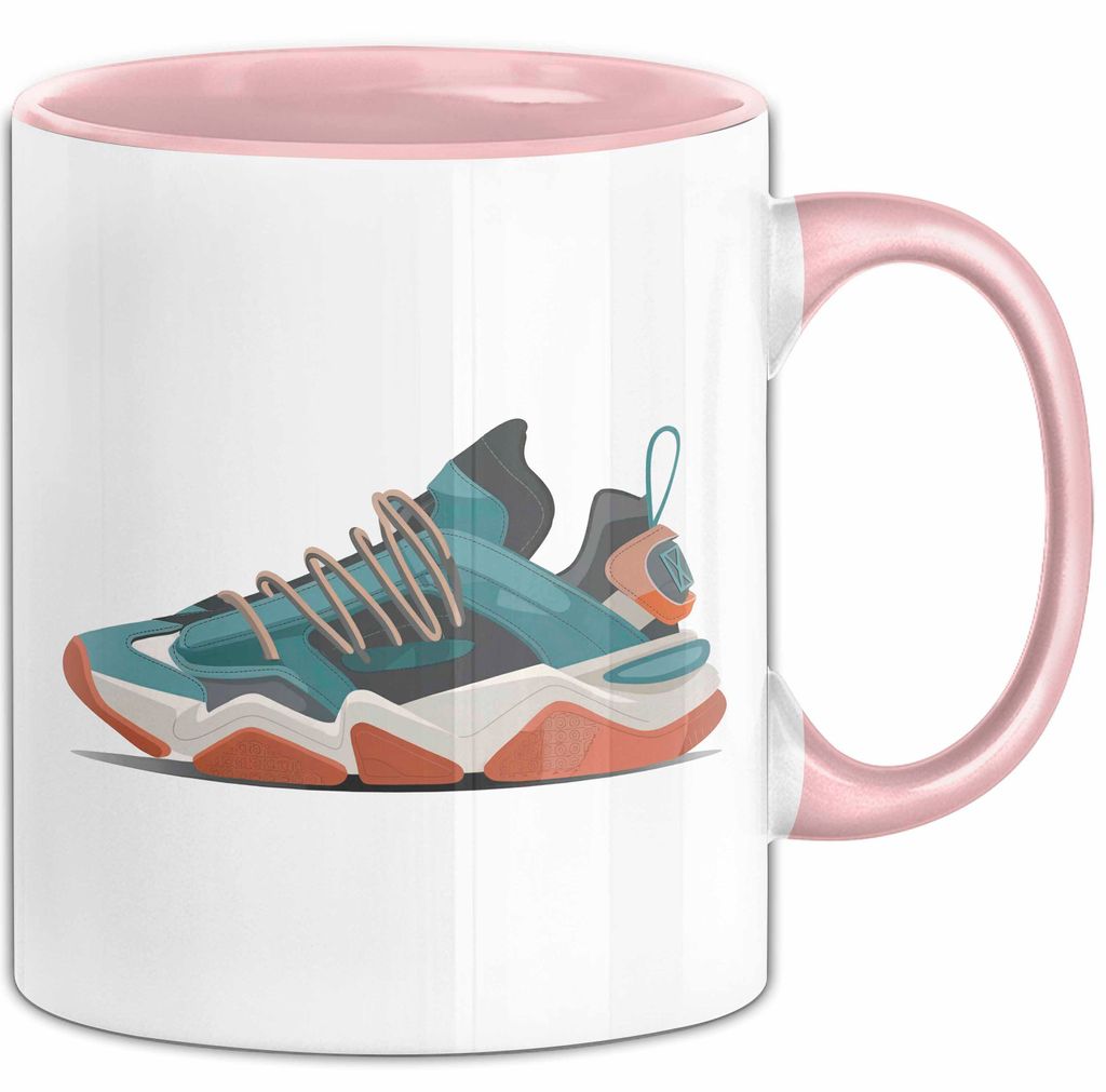 Sneakerhead Tasse Geschenkidee für Schuhsammler (Rosa)