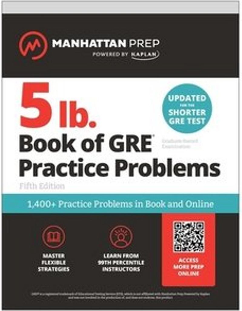 5 lb. Book of GRE Practice Problems: 1,400+ Practice Obrázok produktu 