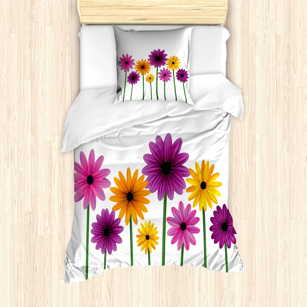 Copripiumino Gerber Daisy 135x200 ABAKUHAUS Antiacaro Multicolore